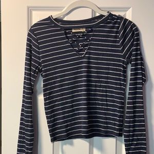 Navy Striped Sweater